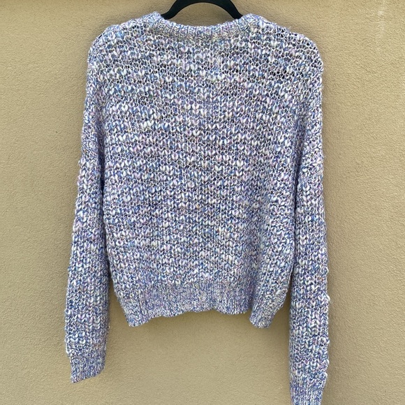 NWT Pistola 🔥 Confetti Crop Sweater Sz S Large Knit Style - Picture 5 of 10